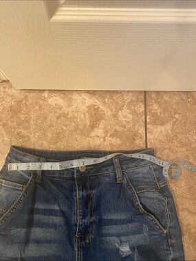 Blue Distressed Denim Jeans